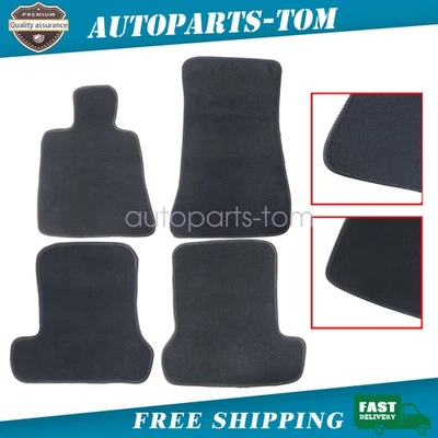 For 2002-10 Lexus SC430 Front & Rear Floor Mats Carpet Waterproof Black 4PCS - Image 1 of 4