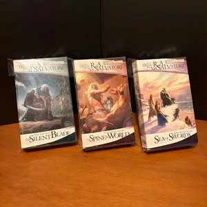 Forgotten Realms: Complete Paths of Darkness Trilogy, Legend of Drizzt D&D Lot - Picture 1 of 6