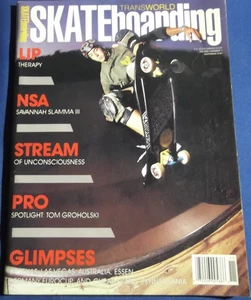TRANSWORLD SKATEBOARDING MAGAZINE-NOV 1989 TOM GROHOLSKI SAV SLAMMA-VINTAGE - Picture 1 of 6