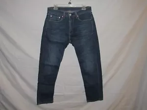 Levi's Men's 505 Classic Straight Blue Denim Jeans Size 32x32 Waist 32 - Picture 1 of 6