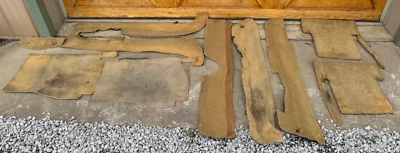 Fiat 124 Spider 1980 • Piezas de alfombra interior bronceado original, usadas.  F6209 Foto 1 de 4