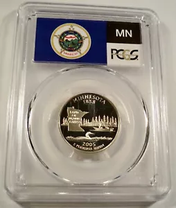2005-S 25c SILVER PCGS PR70DCAM MINNESOTA QUARTER PROOF DEEP CAMEO PR 70 DC - Picture 1 of 4