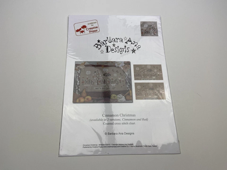 Barbara Ana Designs Cinnamon Christmas Counted Cross Stitch Pattern 3P - Image 1 of 3