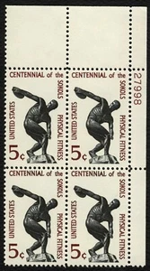 #1262 5c Centennial of the Sokols, Plate Block [27998 UR] **ANY 5=FREE SHIP** - Picture 1 of 1