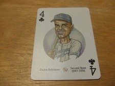 2005 Hero Decks Brooklyn Dodgers Playing Card -Jackie Robinson-