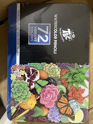 TBC The Best Crafts Watercolour Pencils 72 Vibrant Colours Professional Quality