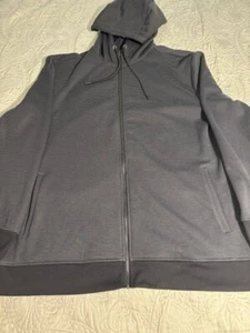 Hang Ten Men's Black Hoodie Sweatshirt Zip Long Sleeve Jacket  XXL - Picture 1 of 12