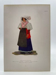 Lazio Popolana di Minturno - Stampa costumi d'Italia - Picture 1 of 1