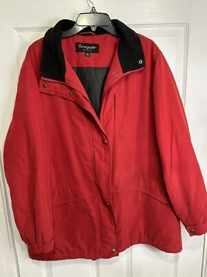 Vintage Red Forecaster Of Boston Women’s Winter Barn Chore Jacket Coat Hood XL - Image 1 of 4