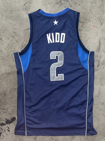Adidas Vintage NBA Dallas Mavericks #2 Kidd Stitched Jersey Men 52 Cover