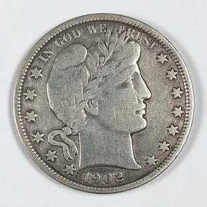 1902 Barber Silver Half Dollar FINE - Picture 1 of 3
