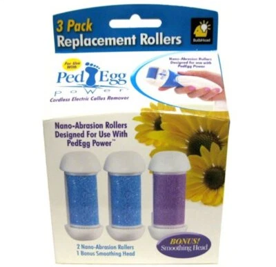 PedEgg Power Replacement Rollers by BulbHead pack of 3 - Image 1 of 2