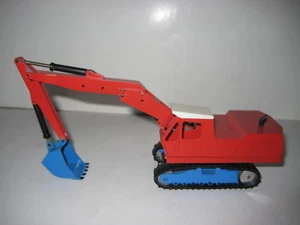LIEBHERR R 961 BAGGER TIEFLÖFFEL RAUPEN ROT BLAU #281.2 STRENCO 1:50 - Picture 1 of 1