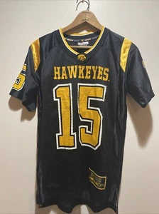 Iowa Hawkeyes Football Jersey Youth Boys Size Small 8-10 Black Colosseum - Picture 1 of 10