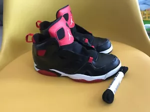 Auténtico Jordan FLIGHT 91 Negro, University BRED U.K. talla 2.5 EU 35/EE. UU. 3 AÑOS - Imagen 1 de 6