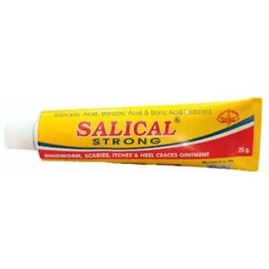 SALICAL STRONG CREAM Anti Fungal Scabies Athletes Foot Itching Crack - Pack of 2