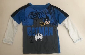 Batman Boy’s Kids Blue Long Sleeve Shirt Size 3 T Fast Shipping! - Picture 1 of 3