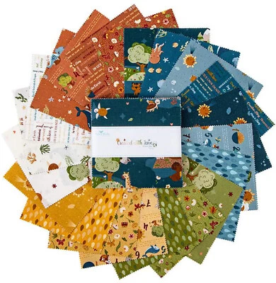 Created With Love Riley Blake 5" Stacker 42 100% Cotton Precut Quilt Squares - Image 1 of 4