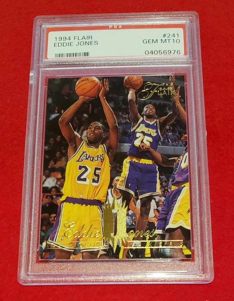 EDDIE JONES - 1994-95 Flair #241 RC - PSA 10 GEM MINT - Image 1 of 1
