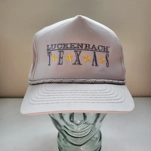 Vintage Luckenbach Texas Youngin Headwear Adjustable Leather Strap Hat - Picture 1 of 12