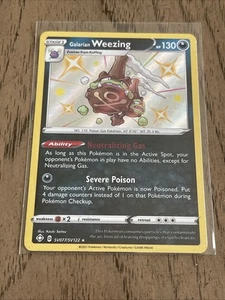 Pokemon - Galarian Weezing - SV077/SV122 - Shining Fates Shiny Vault - Holo NM - Picture 1 of 2