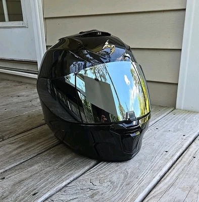 Casco SCORPION EXO-R420 - Negro Brillante - Talla Grande - Visera Reflectante Ahumada Foto 1 de 4