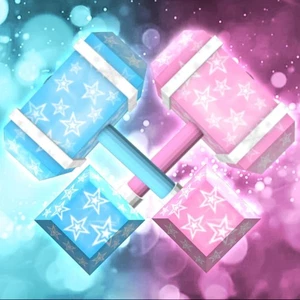 Blue Star Halstuch und Pink Star Halstuch Set Flucht aus der Einrichtung FTF - Bild 1 von 1