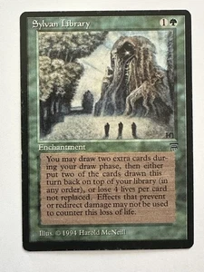 Sylvan Library Magic The Gathering Legends LP Read Description  - Picture 1 of 11