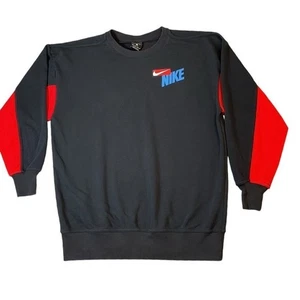 Nike Dri-FIT Sweatshirt Herren XS Schwarz Rot Logo Pullover Rundhals Unisex Freizeit - Bild 1 von 8