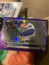 2022 Topps Chrome Update Seiya Suzuki SP PURPLE REFRACTOR ROOKIE #USC144 Cubs