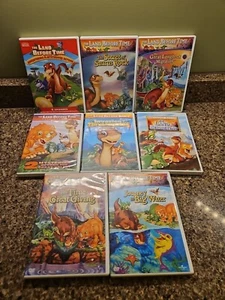 The Land Before Time DVD lot of 8 Children's Movies - Picture 1 of 9