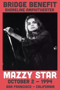 Mazzy Star Bridge Benefit San Francisco Concert Poster Giclée New UV Print Rare - Picture 1 of 3