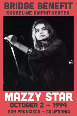 Mazzy Star Bridge Benefit San Francisco Concert Poster Giclée New UV Print Rare