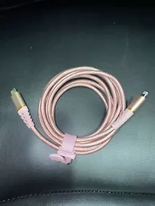 Otterbox 6.6-ft. Lightning to USB-C Fast Charge Cable in Shimmer Rose Pink - Picture 1 of 7