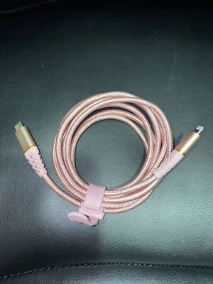 Otterbox 6.6-ft. Lightning to USB-C Fast Charge Cable in Shimmer Rose Pink - Image 1 of 4