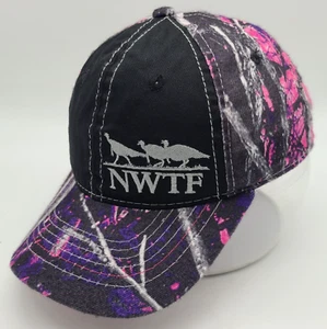 Women's National Wild Turkey Federation Pink/Purple Camo Outdoor Cap Ladies Fit - Picture 1 of 8