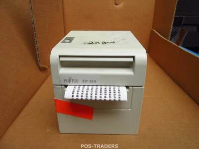 Fujitsu FP-510 Thermal POS printer 83 mm Drucker PRINTS OK  SERIAL - WHITE + PSU - Image 1 of 3