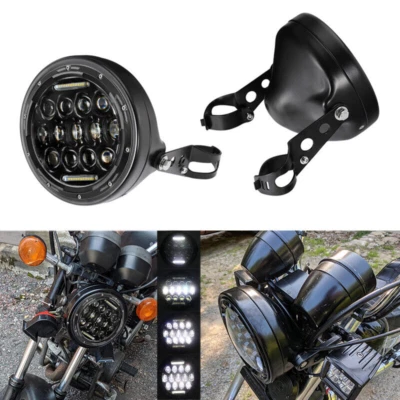 7 inch LED Headlight Hi/Lo For Kawasaki Vulcan VN 500 750 800 900 1500 1600 1700 Foto 1 de 4
