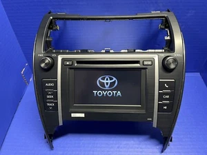 12 13 TOYOTA Camry RADIO CD PLAYER BT AM-FM Touch-screen OEM 86140-06011 57076 - Picture 1 of 12