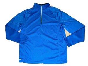 Free Country Ultimate Comfort Active Micro Tech Blue Pullover Light Shirt Medium - Picture 1 of 3