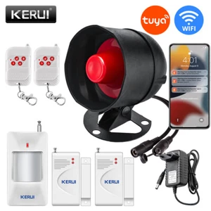 Tuya Wi-Fi Wireless Alarm System Alexa Google Burglar Home Security Door Sensor - Picture 1 of 23