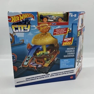 Hot Wheels City Downtown Burger Drive-Thru 2022 Mattel - Picture 1 of 2