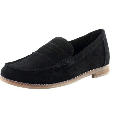Hush Puppies Women’s Wren Loafer Oxford Size 8W/Black Suede - Image 1 of 4