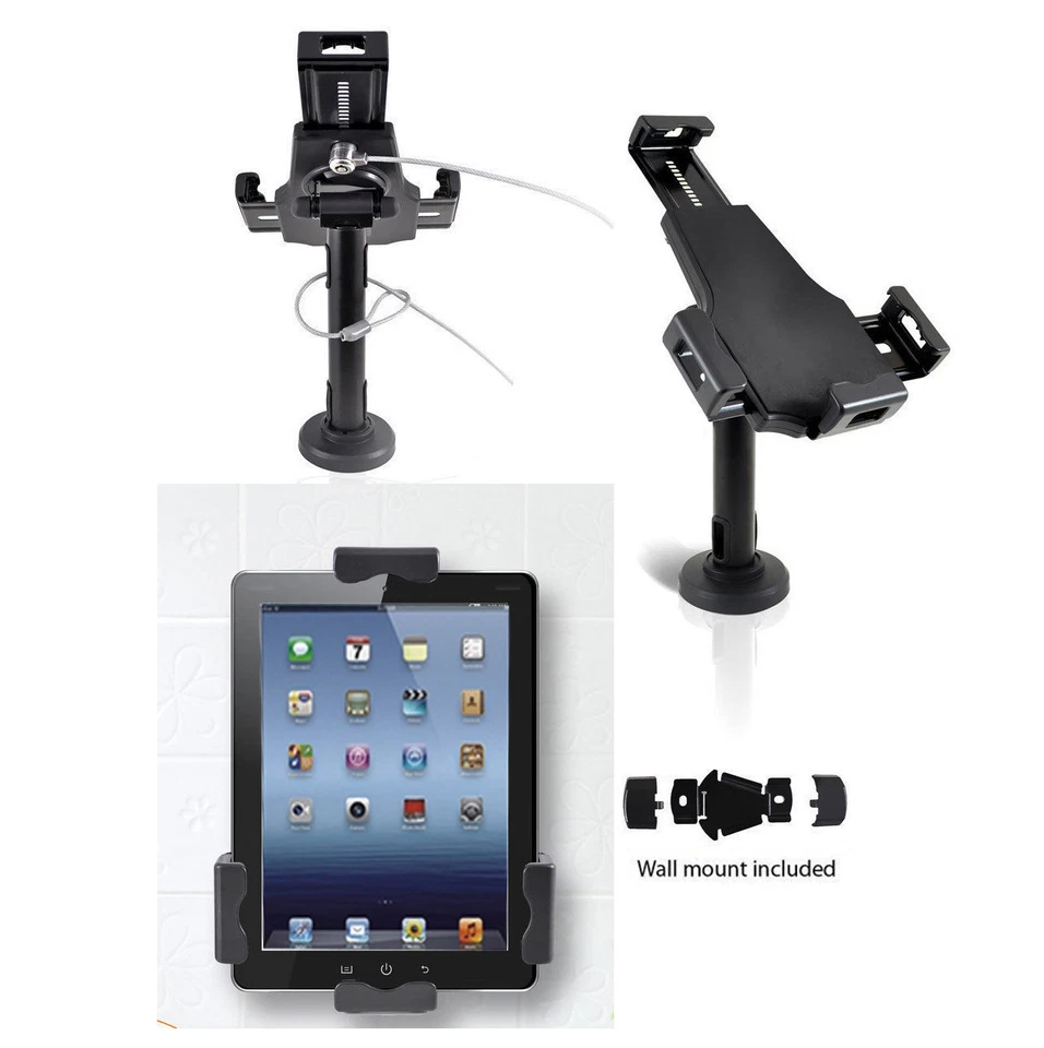 Anti-Theft Desktop Wall Mount Stand Kiosk POS iPad 7/8 Air Mini Pro 10.5 Tablet - Image 1 of 4