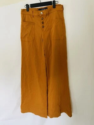Jacob Cohen Jeans Handmade Tailored Brown Italian stretch button fly wide leg - Image 1 of 4