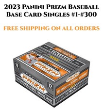 2023 Panini Prizm Baseball Base Card Singles #1-#300 FREE SHIPPING Update 8-31
