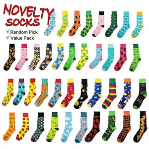 8-20PC Novelty Fun Socks Unisex Cotton Happy Sox Crazy Crew Socks Men Women 5-13 - Picture 1 of 25