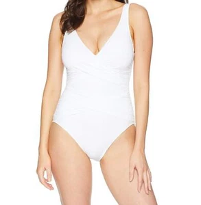 Tommy Bahama 282316 Women's Swimwear One-Piece Wrap-Front, Size 10 - Picture 1 of 2