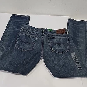 Polo Ralph Lauren Jean Sullivan Slim Rope Dyed Jeans Faded Denim Indigo 32X 32 - Picture 1 of 10