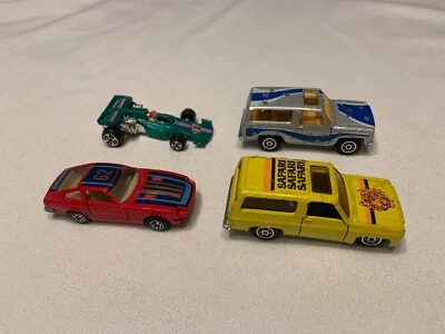 1/64 Yatming Vintage Lot of 4 Cars Trucks 1970s Chevy Blazer Datsun Indy - Image 1 of 4